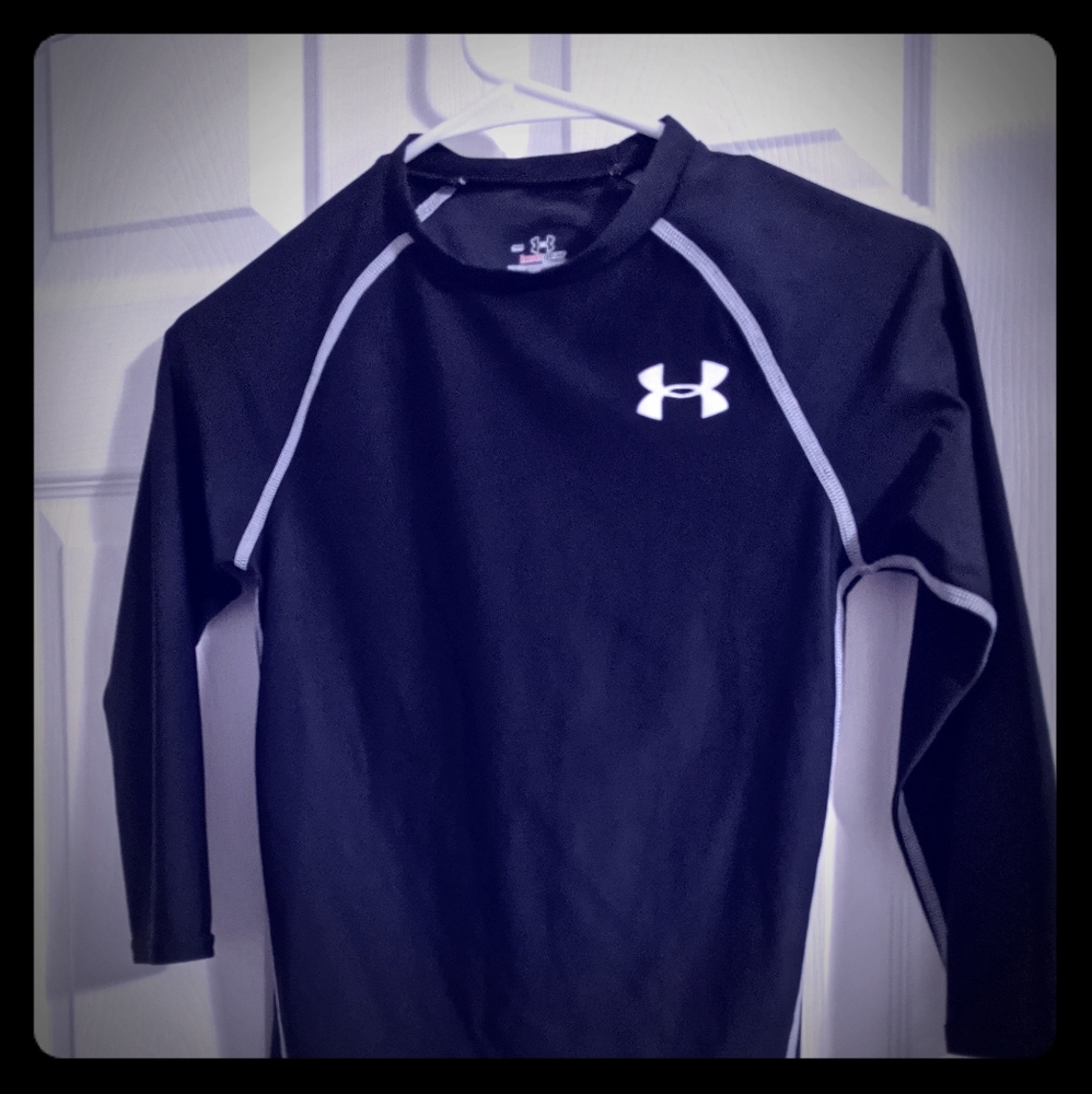 Men's black Under Armour compression 3/4
